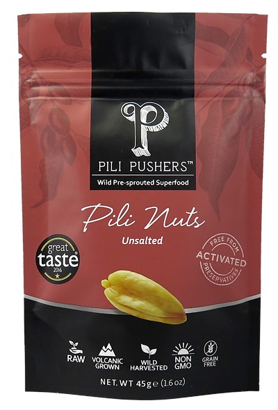 Pili Pushers Unsalted pili nuts pack